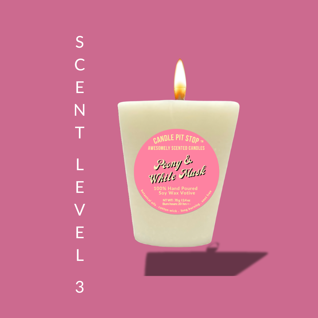 "Peony & White Musk", Votive